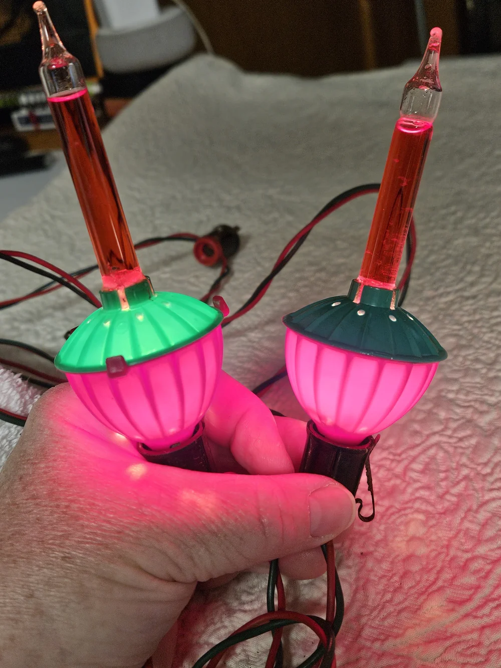 Vintage Bubble Light Bulbs Christmas